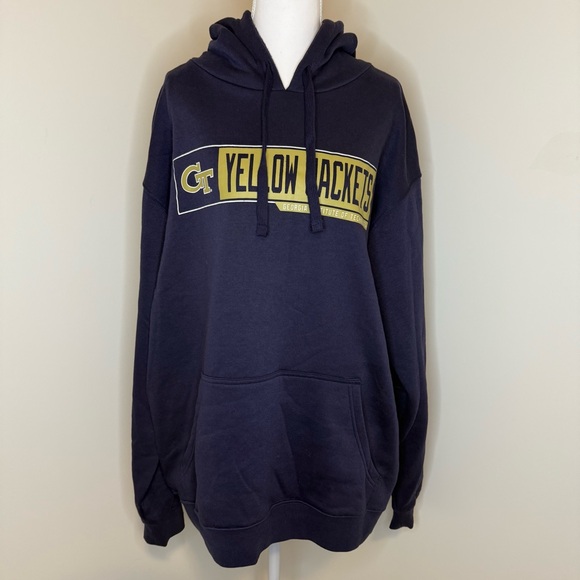 Hanes Other - Hanes Navy Yellow Jackets Hoodie